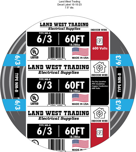 Southwire 60 ft. type NM-B 6/3 indoor wire