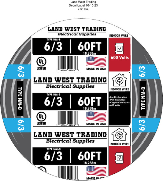 Southwire 60 ft. type NM-B 6/3 indoor wire