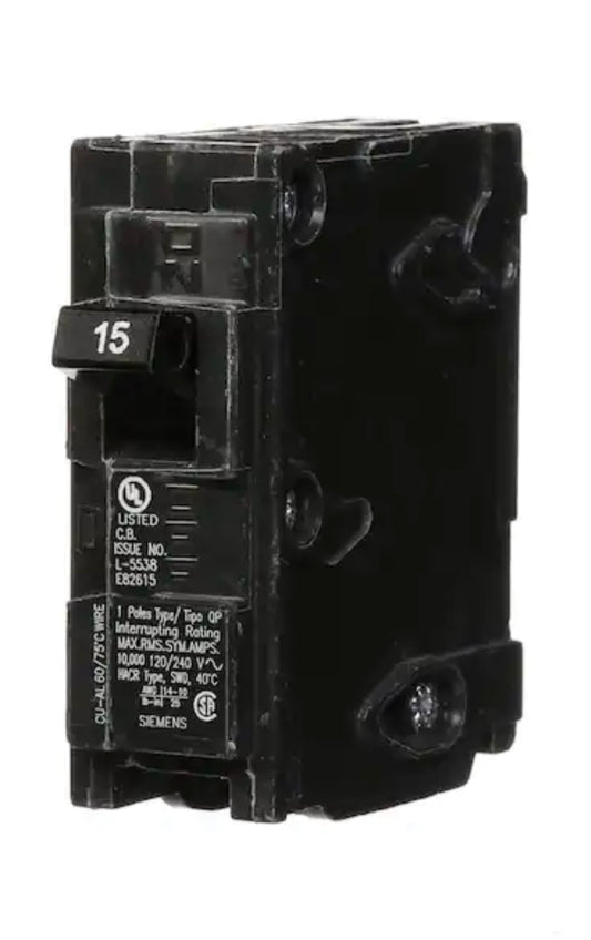 SIEMENS Q115 Single-Pole 15 AmpType QP Circuit Breaker