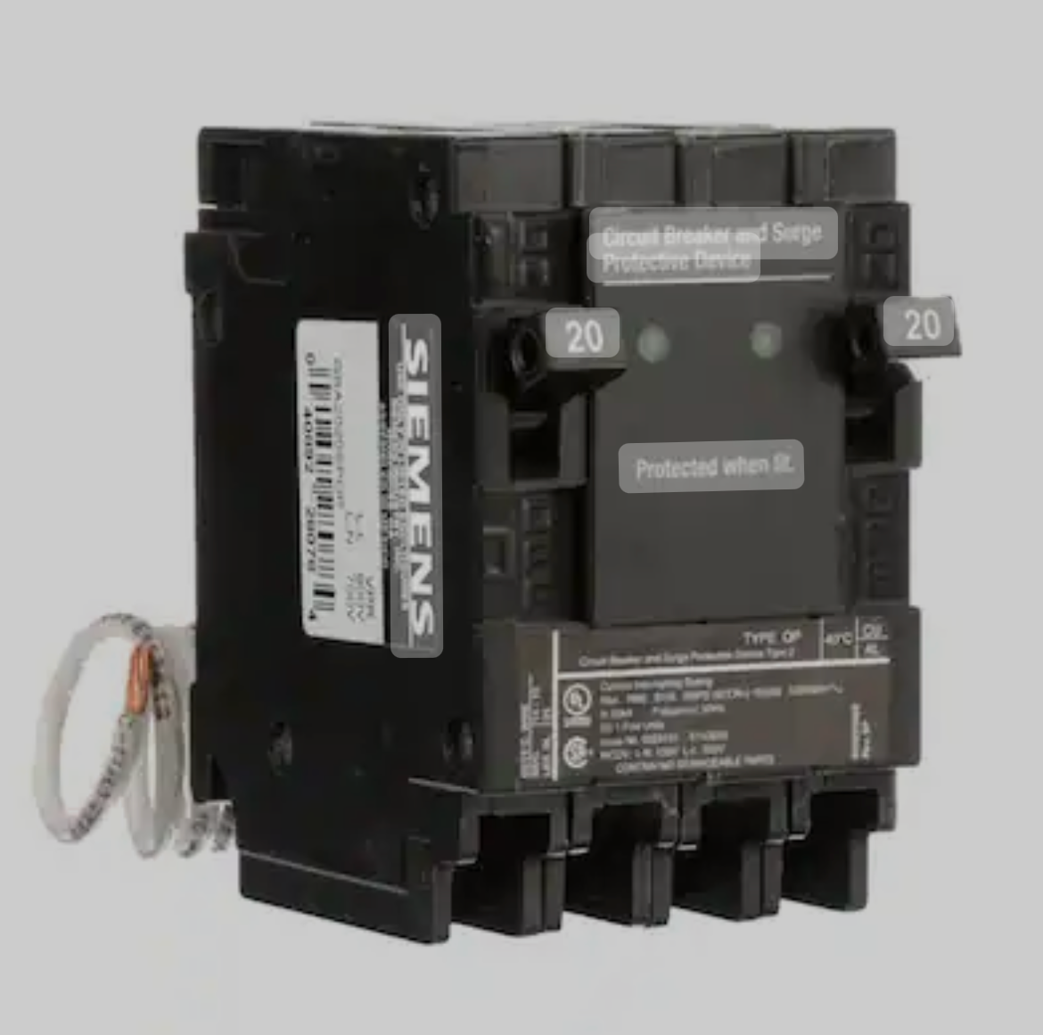 SIEMENS QSA @2020 SPD Whole House Surge Protection